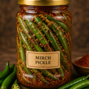 green chilli pickle (mirch ka achar)