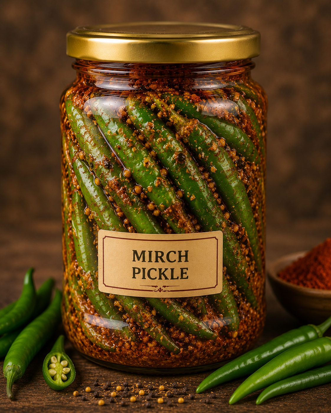 green chilli pickle (mirch ka achar) green chilli pickle (mirch ka achar)