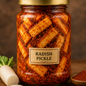 radish pickle (mooli ka achar)
