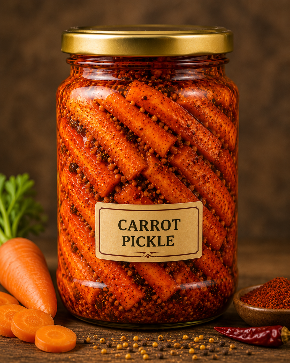 carrot pickle (gajar ka achar) carrot pickle (gajar ka achar)